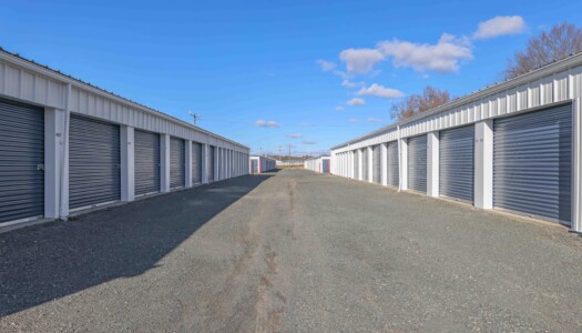 drive-up storage units at Pioneer Valley Storage in Hadley, MA