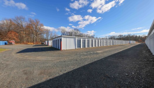 drive-up storage units at Pioneer Valley Storage in Hadley, MA