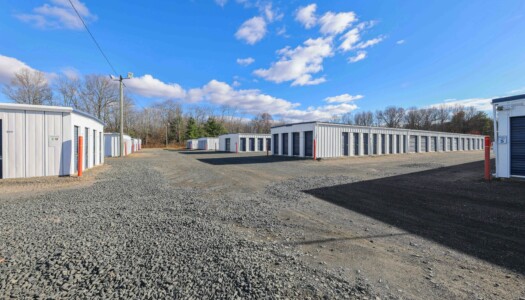 drive-up storage units at Pioneer Valley Storage in Hadley, MA