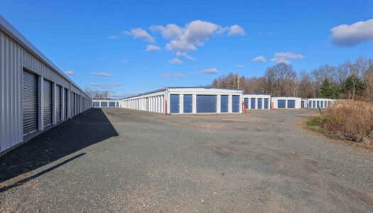 drive-up storage units at Pioneer Valley Storage in Hadley, MA