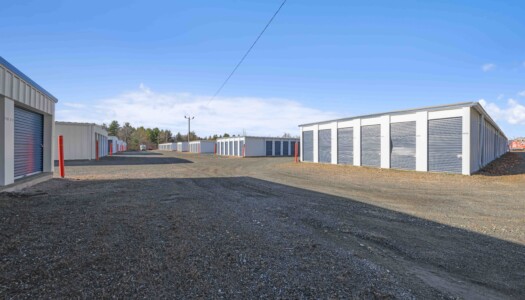 drive-up storage units at Pioneer Valley Storage in Hadley, MA