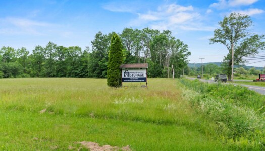front sign for Pioneer Valley Storage in Hadley, MA