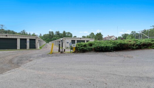 electronic keypad access to gated Pioneer Valley Storage facility in Belchertown, MA