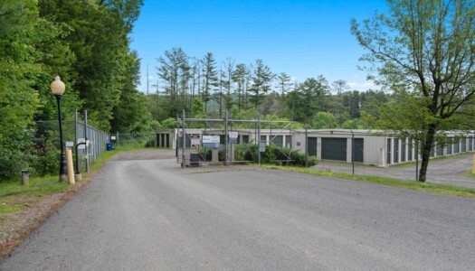 keypad access to gated Pioneer Valley Storage facility in Belchertown, MA