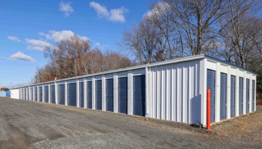 drive-up storage units at Pioneer Valley Storage in Hadley, MA