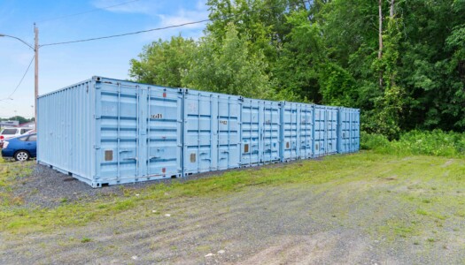 storage container rentals and vehicle storage options at Pioneer Valley Storage in Hadley, MA